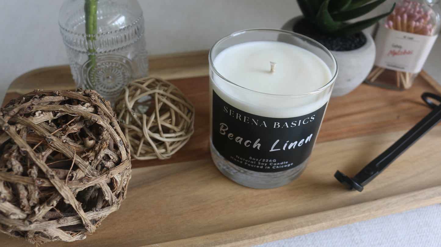 Beach Linen Whiskey Tumbler