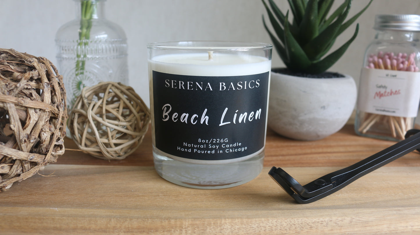 Beach Linen Whiskey Tumbler